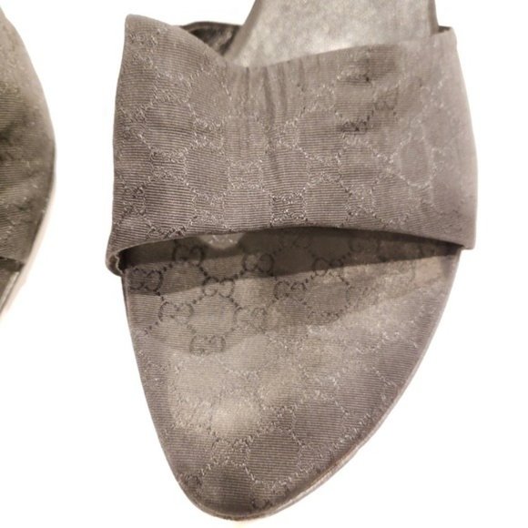 Gucci womens logo heel monogram womens heels size 10b logomania - Picture 6 of 7